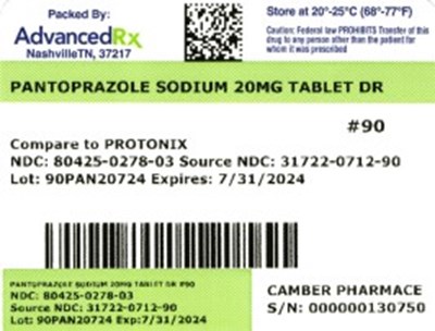 Pantoprazole Sodium DR 80425-0278-03.jpg label 3 - Pantoprazole Sodium DR 80425 0278 03